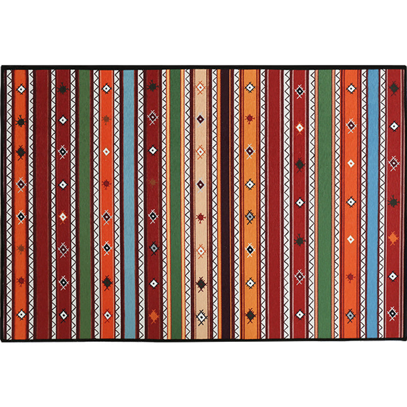 Vintage geometrisch gedrukt tapijt multi-gekleurde polyster tapijt Anti-slip achterste wasbaar tapijt voor woningdecoratie