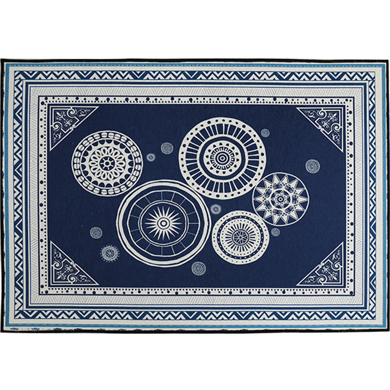 Vintage geometrisch gedrukt tapijt multi-gekleurde polyster tapijt Anti-slip achterste wasbaar tapijt voor woningdecoratie
