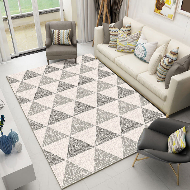 Veelkleurige boho tapijt katoen mengsel geometrisch bedrukte gebied tapijt machine wasbare gemakkelijke eenvoudige verzorging niet-slip tapijt voor slaapkamer