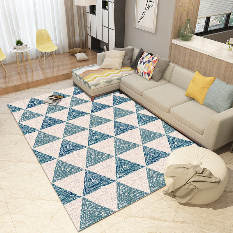 Veelkleurige boho tapijt katoen mengsel geometrisch bedrukte gebied tapijt machine wasbare gemakkelijke eenvoudige verzorging niet-slip tapijt voor slaapkamer
