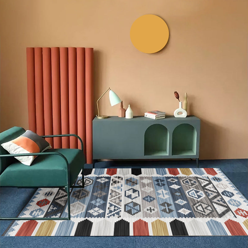 Boheemian Southwestern Patroon Tapijten Multi-kleuren Polyster Area Tapijt Non-slip Backing Washable Area Rug voor decoratie