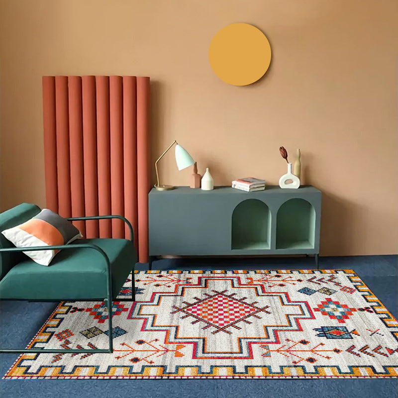 Boheemian Southwestern Patroon Tapijten Multi-kleuren Polyster Area Tapijt Non-slip Backing Washable Area Rug voor decoratie