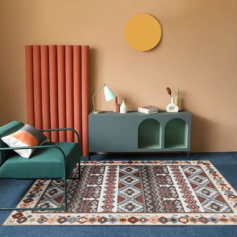 Boheemian Southwestern Patroon Tapijten Multi-kleuren Polyster Area Tapijt Non-slip Backing Washable Area Rug voor decoratie