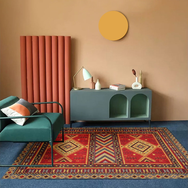 Boheemian Southwestern Patroon Tapijten Multi-kleuren Polyster Area Tapijt Non-slip Backing Washable Area Rug voor decoratie