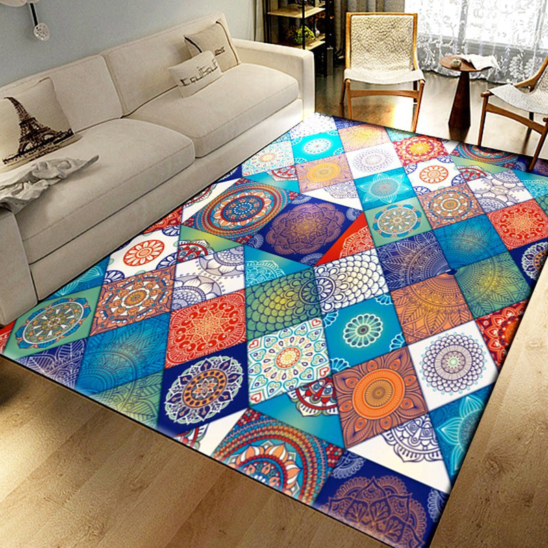 Americana Living Room Tapijt Multi-kleuren Southwestern Print Tapijt Polypropyleen Anti-slip Machine Wasbaar Rug