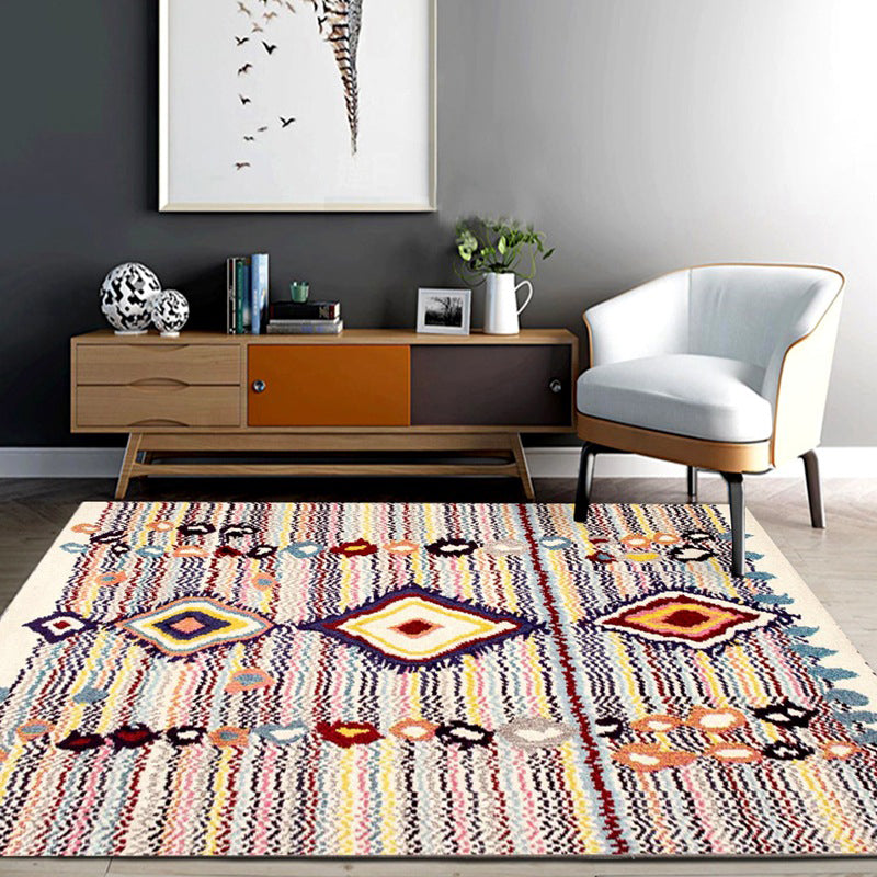 Americana Living Room Tapijt Multi-kleuren Southwestern Print Tapijt Polypropyleen Anti-slip Machine Wasbaar Rug