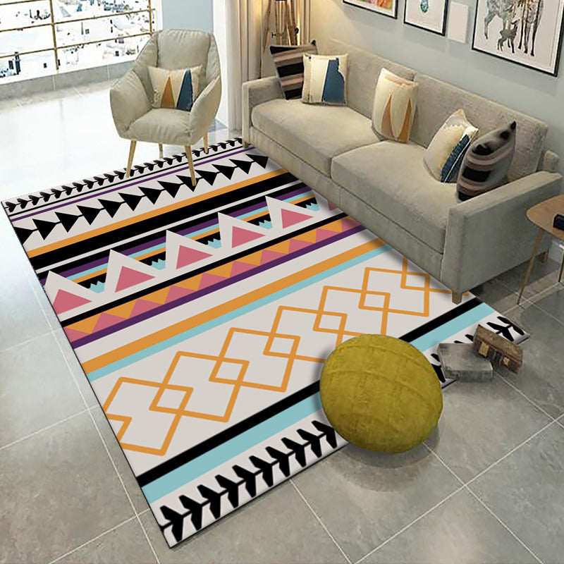 Americana Living Room Tapijt Multi-kleuren Southwestern Print Tapijt Polypropyleen Anti-slip Machine Wasbaar Rug