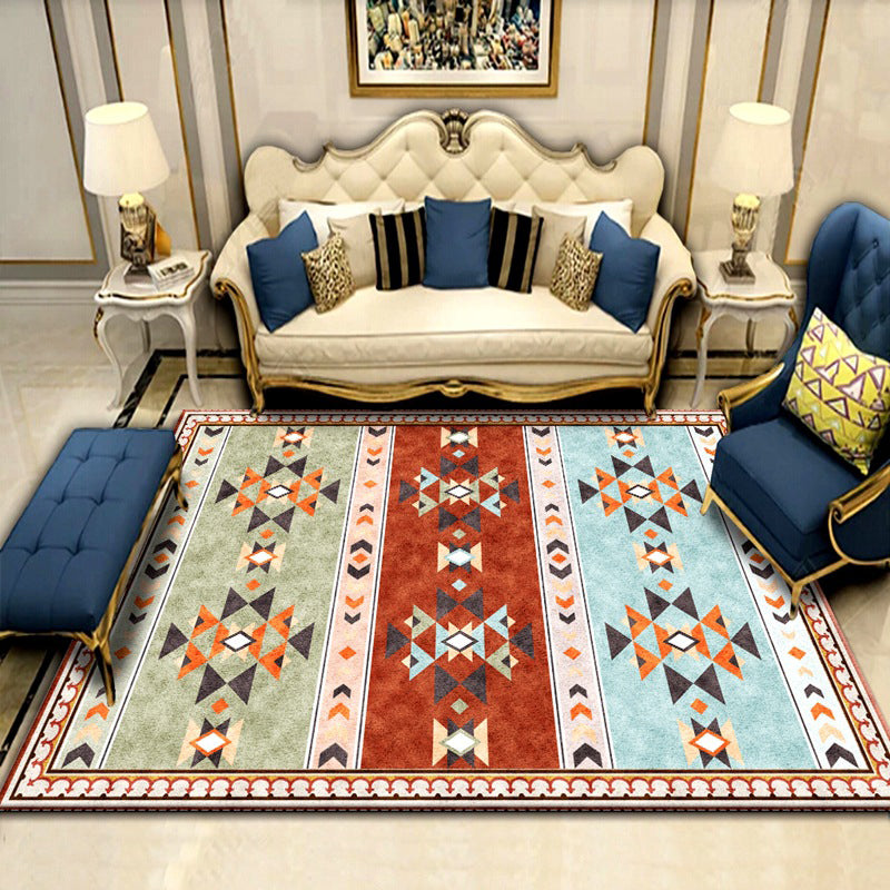 Americana Living Room Tapijt Multi-kleuren Southwestern Print Tapijt Polypropyleen Anti-slip Machine Wasbaar Rug