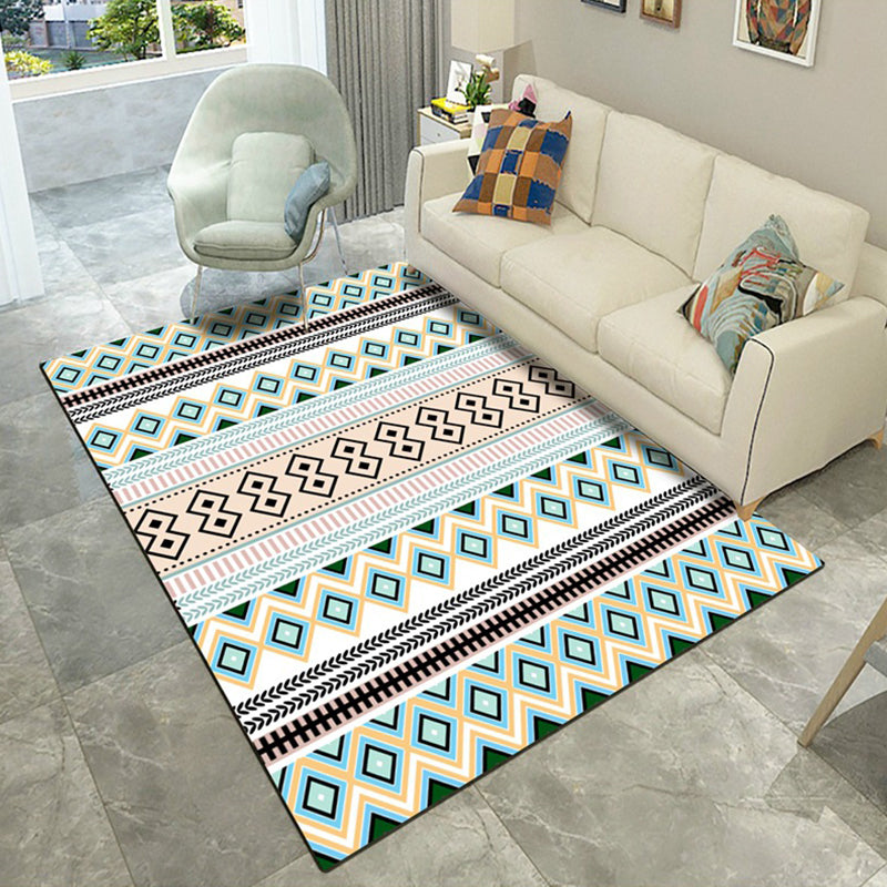 Americana Living Room Tapijt Multi-kleuren Southwestern Print Tapijt Polypropyleen Anti-slip Machine Wasbaar Rug