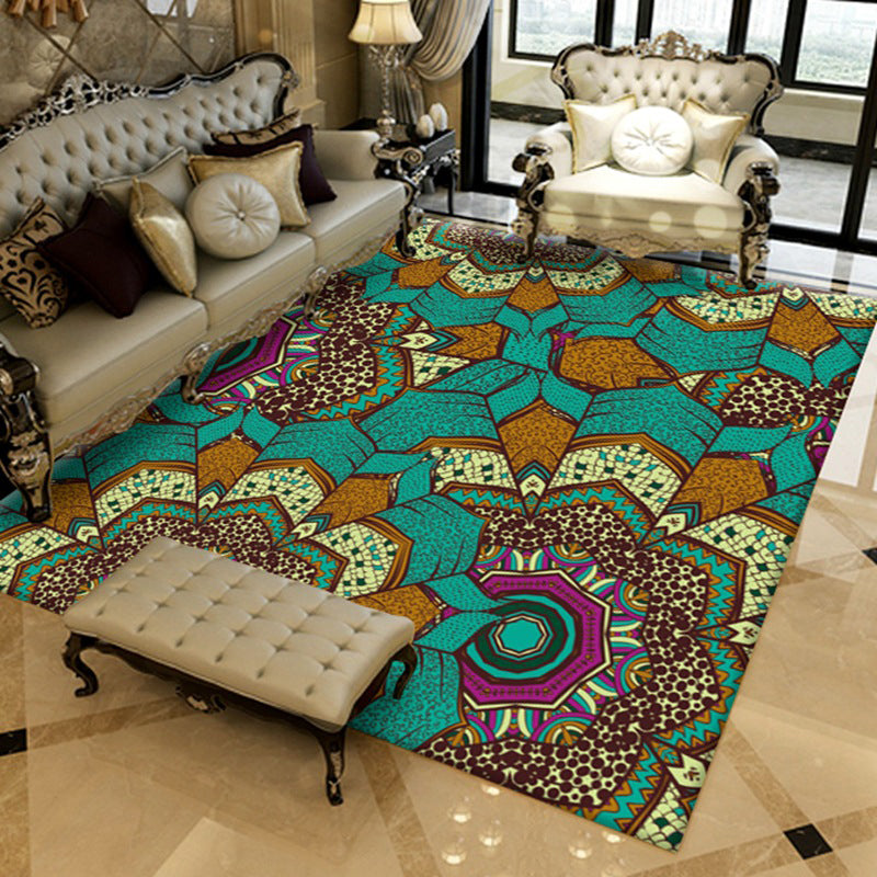 Americana Living Room Tapijt Multi-kleuren Southwestern Print Tapijt Polypropyleen Anti-slip Machine Wasbaar Rug