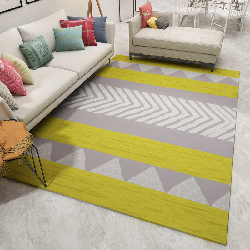 Boho woonkamer tapijt multi-kleuren geo geo geprinte gebied tapijt synthetisch vlekbestendige wasbaar niet-slip tapijt