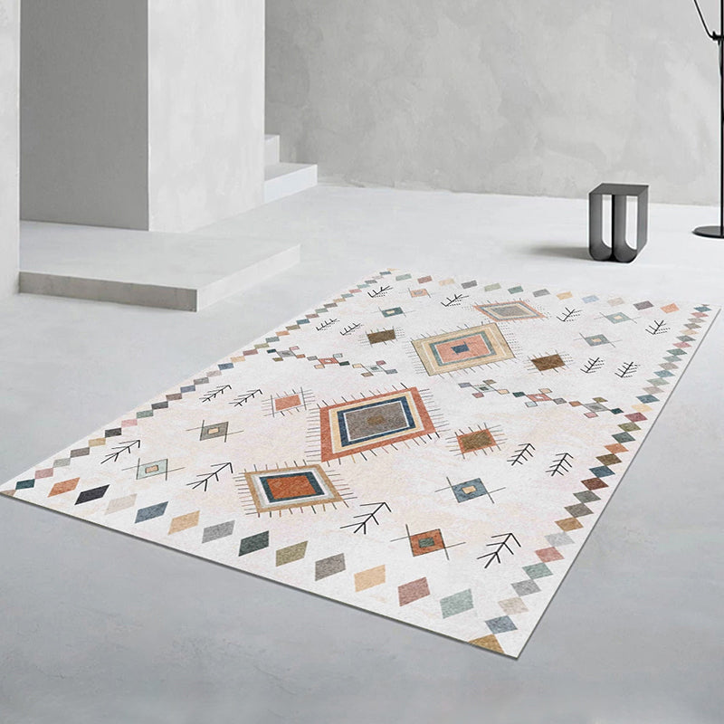 Alfombra boho boho múltiple color alfombra de área impresa de área impresa