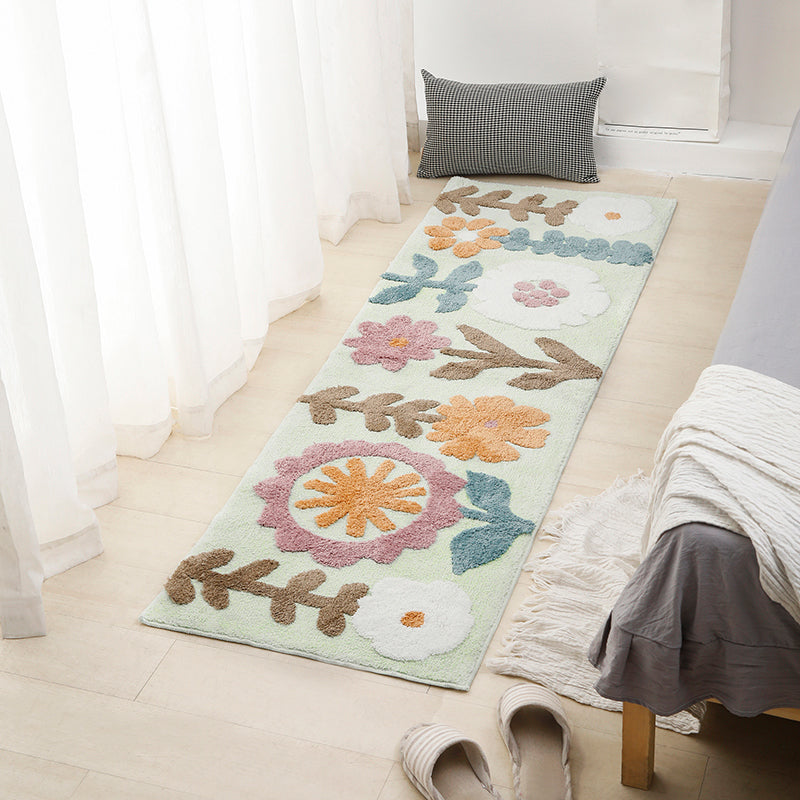 Alfombra casual estampada alfombra multicolor alfombra polyster anti-slip respaldo para mascotas alfombra de interiores lavable para dormitorio