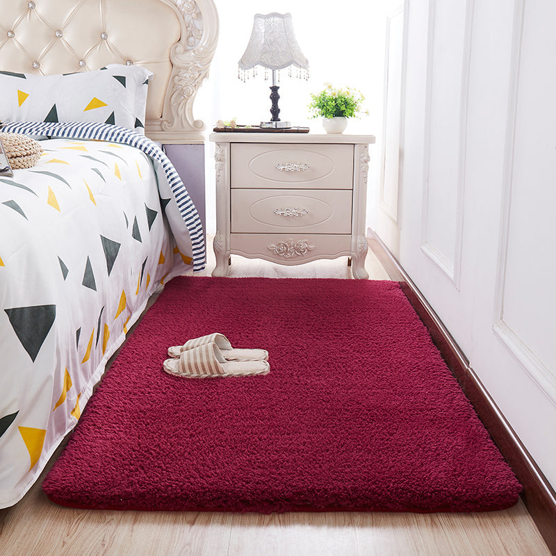 Tappeto per camera da letto casual Tappeto per interni in tinta unita multicolore Tappeto sintetico resistente alle macchie di facile manutenzione
