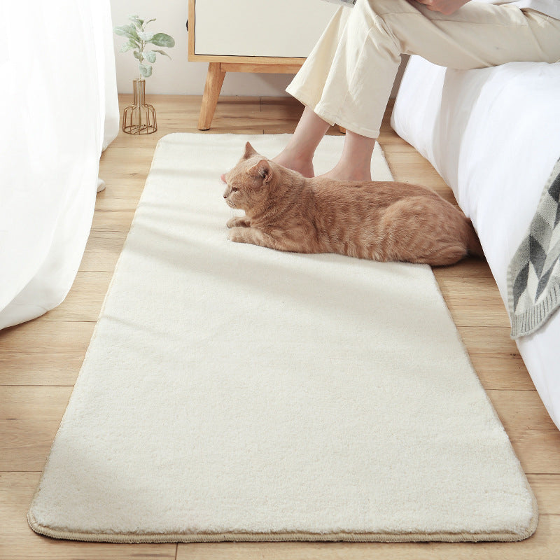 Tappeto per camera da letto casual Tappeto per interni in tinta unita multicolore Tappeto sintetico resistente alle macchie di facile manutenzione