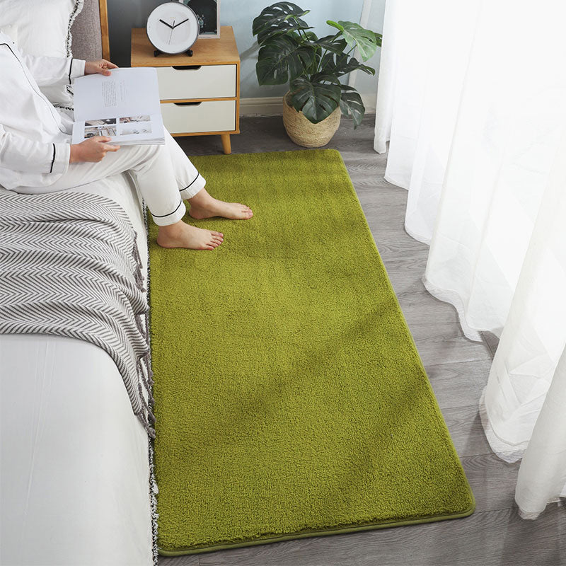 Zuidwestelijke vaste kleur vloerkleed veelkleurig lamsvlees gebied Rug niet-slip rug machine wasbaar tapijt voor slaapkamer