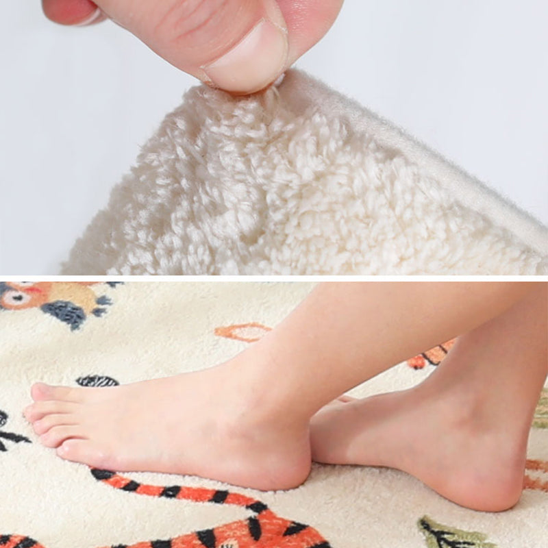 Trendy Bedroom Rug Multi-Colored Fairy Tale Print Carpet Blended Non-Slip Backing Washable Indoor Rug