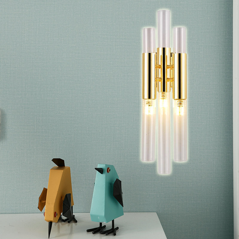 Flûte mural Mount modernisme cristal 3 lumières