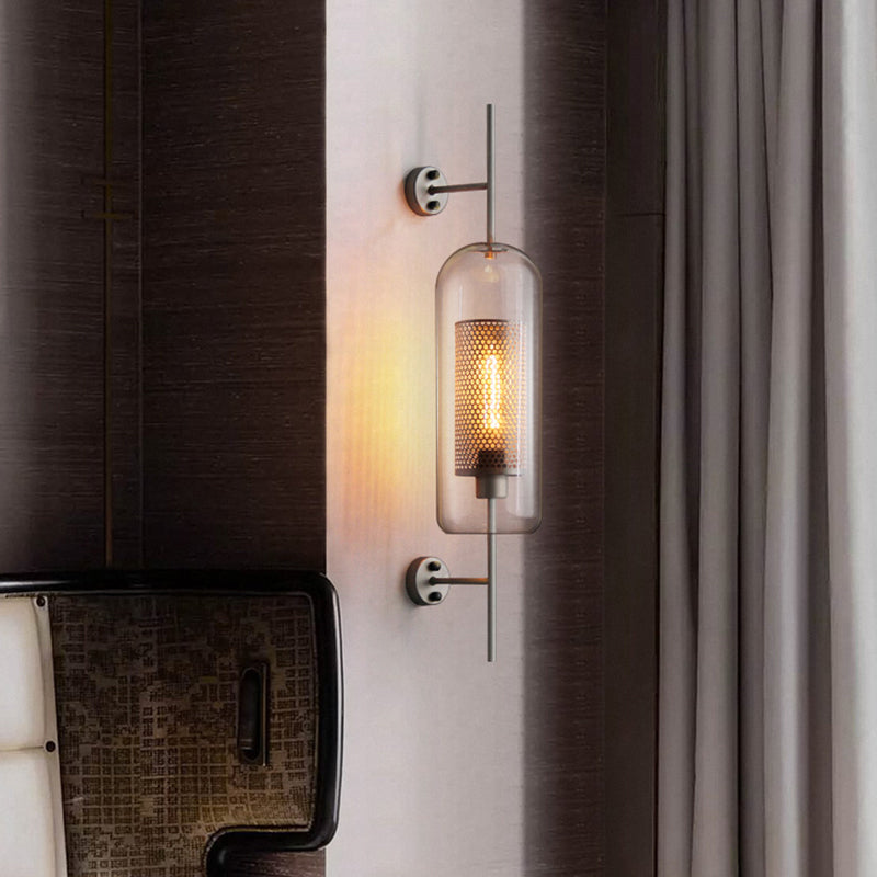 Klares Glasgeometrische Wandlampe Einfachheit Ein-Bulb-Korridorwandleuchte