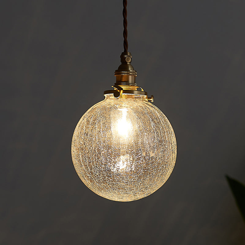 Sfera industriale Luce a soffitto Luce a sospensione a sospensione di vetro singolo per soggiorno