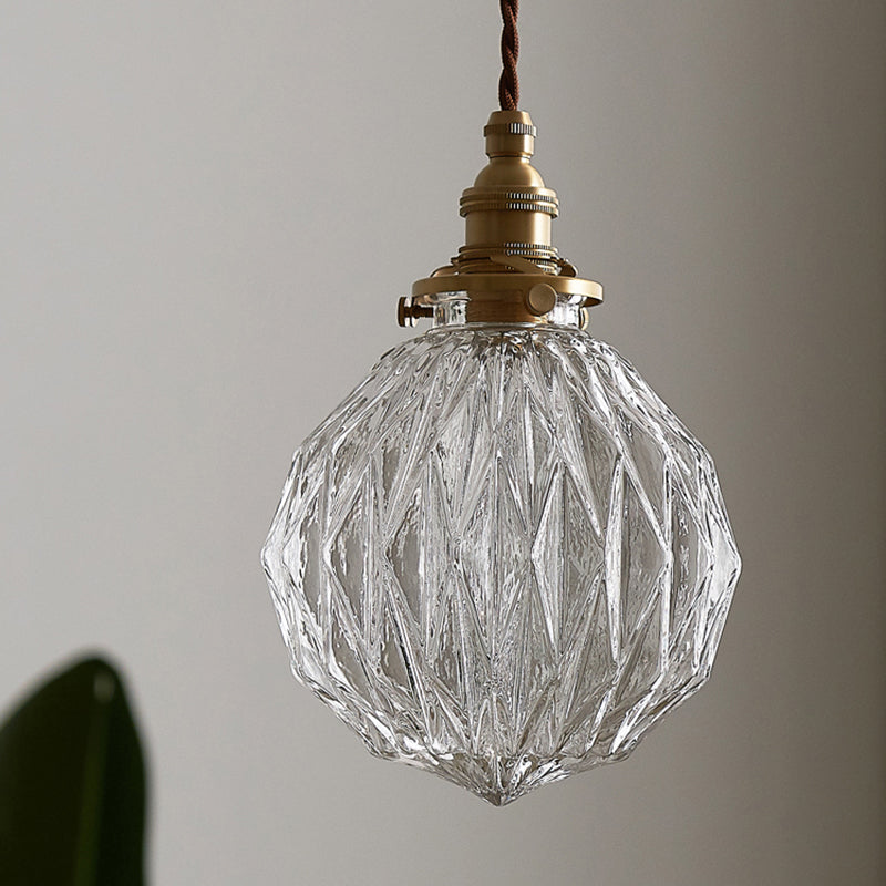 Sfera industriale Luce a soffitto Luce a sospensione a sospensione di vetro singolo per soggiorno