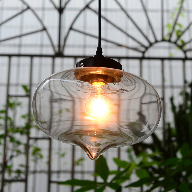 Luce sospesa in vetro soffiato Simplicità 1 Riserve a sospensione Bulb Restaurant Light