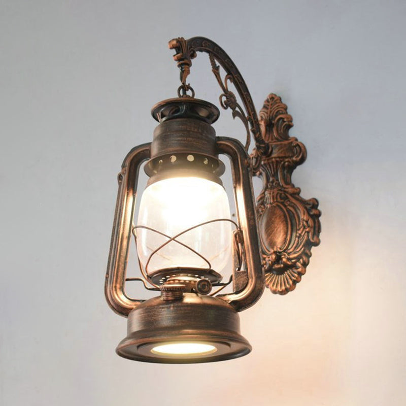 Lampada a parete a 1 luci a parete Light Vintage Lantern Ferosene Lighting for Restaurant
