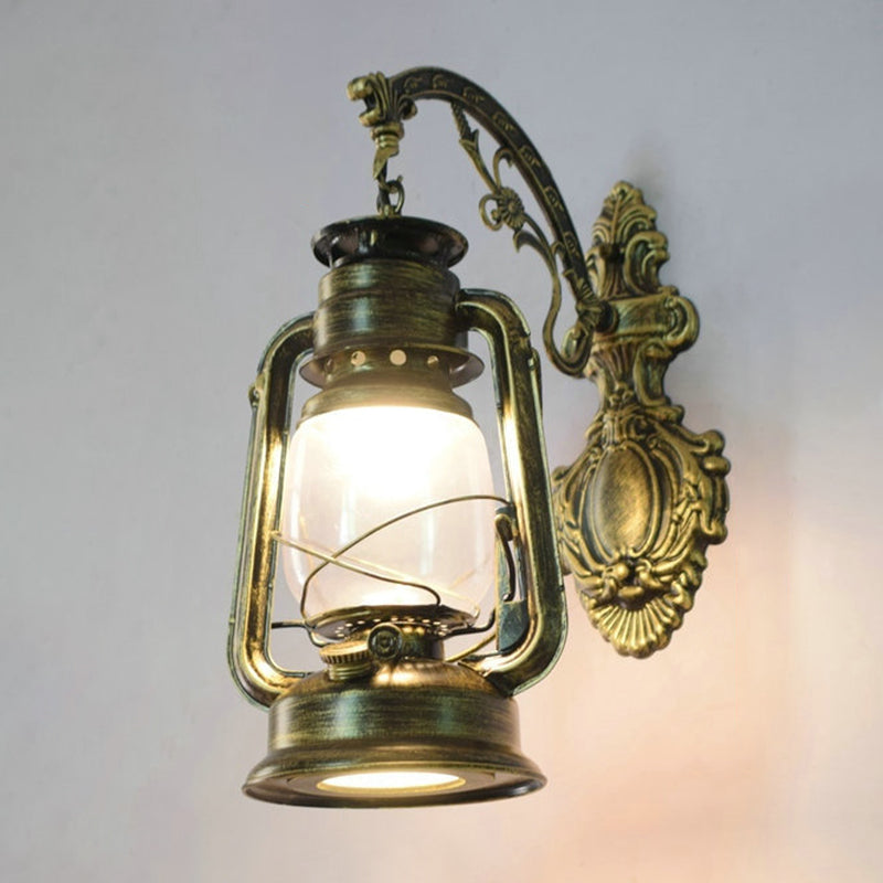 Lampada a parete a 1 luci a parete Light Vintage Lantern Ferosene Lighting for Restaurant