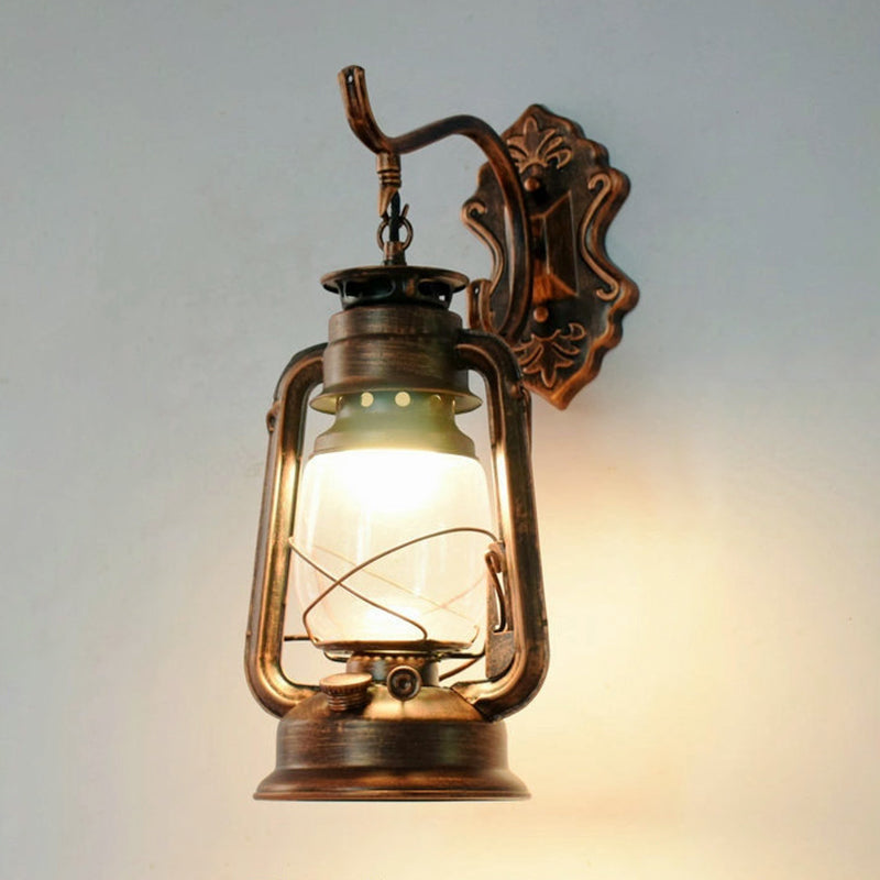 Lampada a parete a 1 luci a parete Light Vintage Lantern Ferosene Lighting for Restaurant