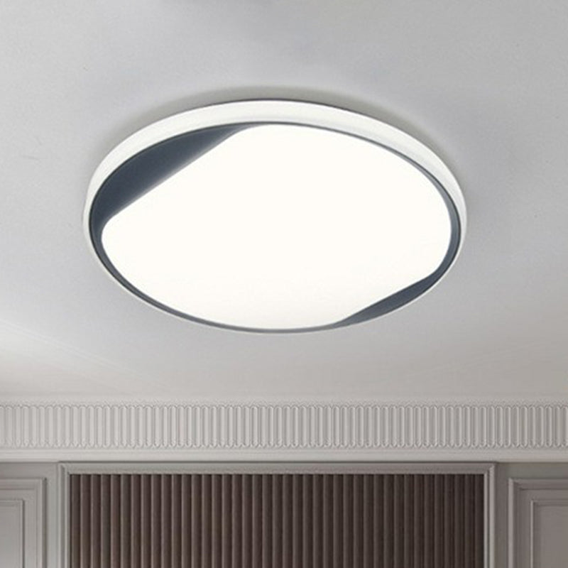Round Shaped Living Room LED Flush Mount Acrylic Modern Flushmount Ceiling Lighting