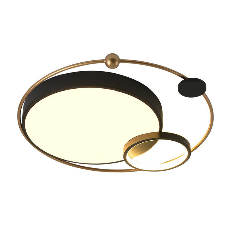 Planeta Con Forma De Suelo Ligero De Estilo Moderno Dormitorio Metal LED Nivelador De Luz De Techo