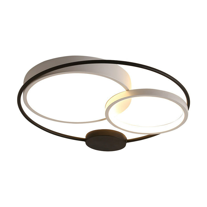 Acrylic Circular Flush Mount Lighting Minimalist LED Flush Mount Fixture for Bedroom