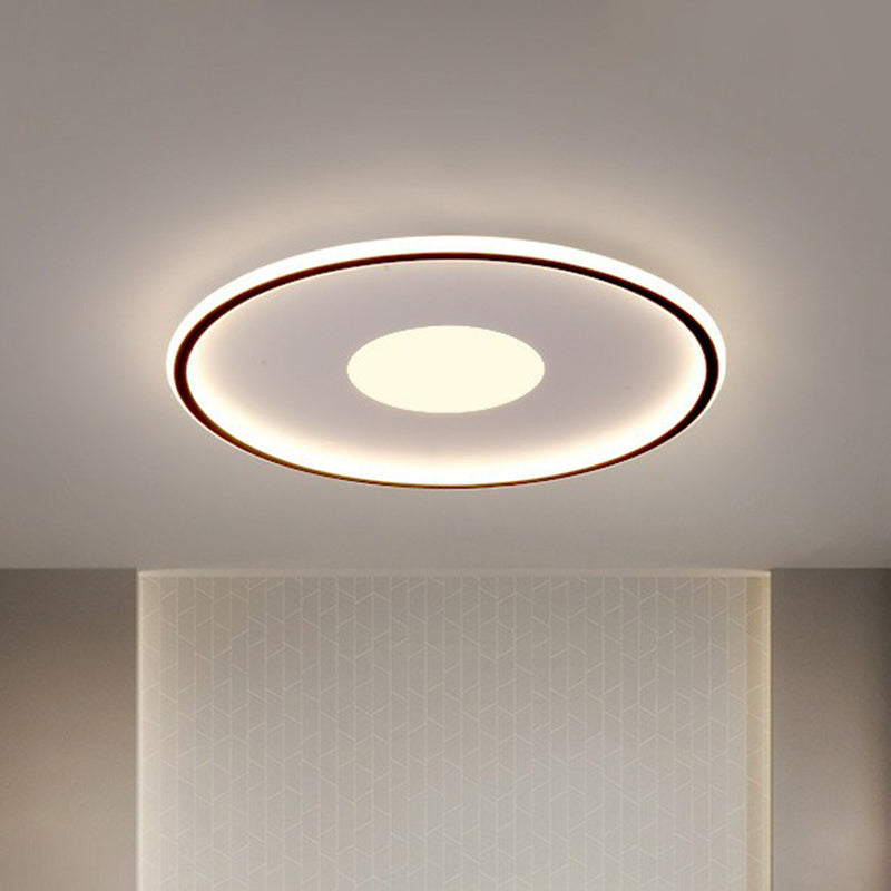 Acrylic Extra-Thin Round LED Flush Mount Modern Flushmount Ceiling Light for Living Room