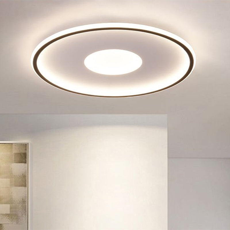 Acrylic Extra-Thin Round LED Flush Mount Modern Flushmount Ceiling Light for Living Room