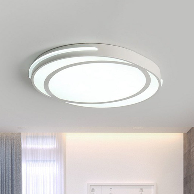 Geometrical Acrylic LED Flush Mount Light Simplicity White Flush Mount Ceiling Light