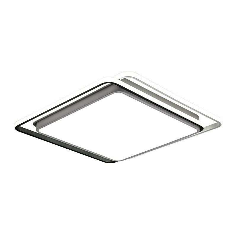 Squared Shape Bedroom Flush Mount Lighting Acrylic Minimalist LED Flush Mount Fixture