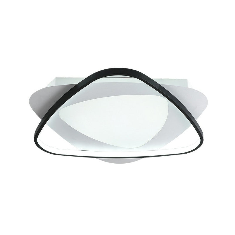 Triangle métal encastré style moderne noir LED chambre à coucher encastré plafonnier