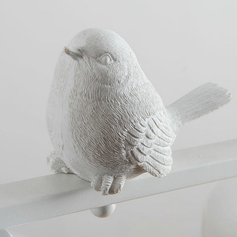 Clear Glass White Island Pendant Barrel 3 Lights Traditional Hanging Light Kit for Dining Room with Birds