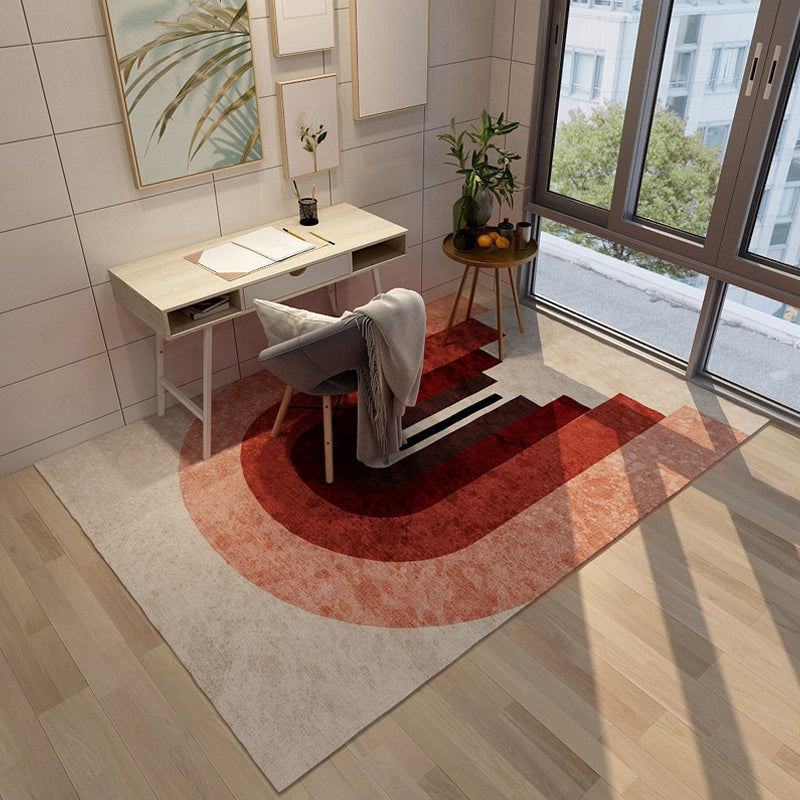 Veelkleurige geometrische print tapijt Synthetica Minimalistisch gebied tapijt Easy Care Liet-resistente binnenkleed Tapijt voor Parlor