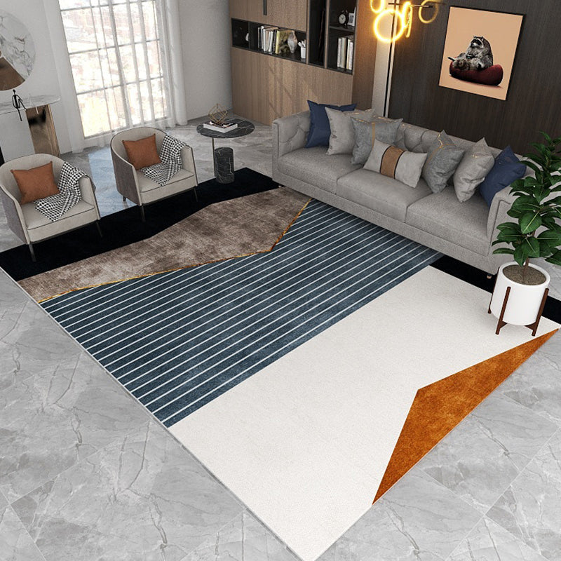 Minimalistisch woninginrichting Tapijt tapijt veelkleuren abstract tapijt katoen mengsel wasbaar antislip achterste tapijt