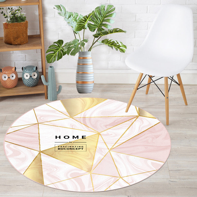 Klassischer Colorblock Teppich mehrfarbiger Einfachheit Teppich Polypropylen Anti-Rutschflecken-resistenter Innenteppich für Dekor