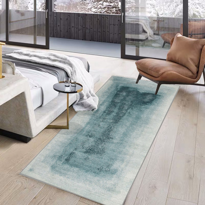 Comfort Bedroom Rug Multi Colored Geometric Printed Area Carpet Polyster Anti-Slip Backing Pet Friendly Rug