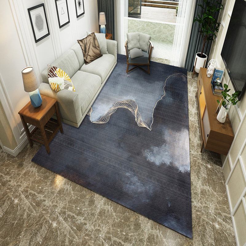 Minimalistische kamer Tapijt Multi -gekleurde oosterse afdrukruimte Tapijt Polyster Easy verzorgt Machine Wasbaar binnen Tapijt