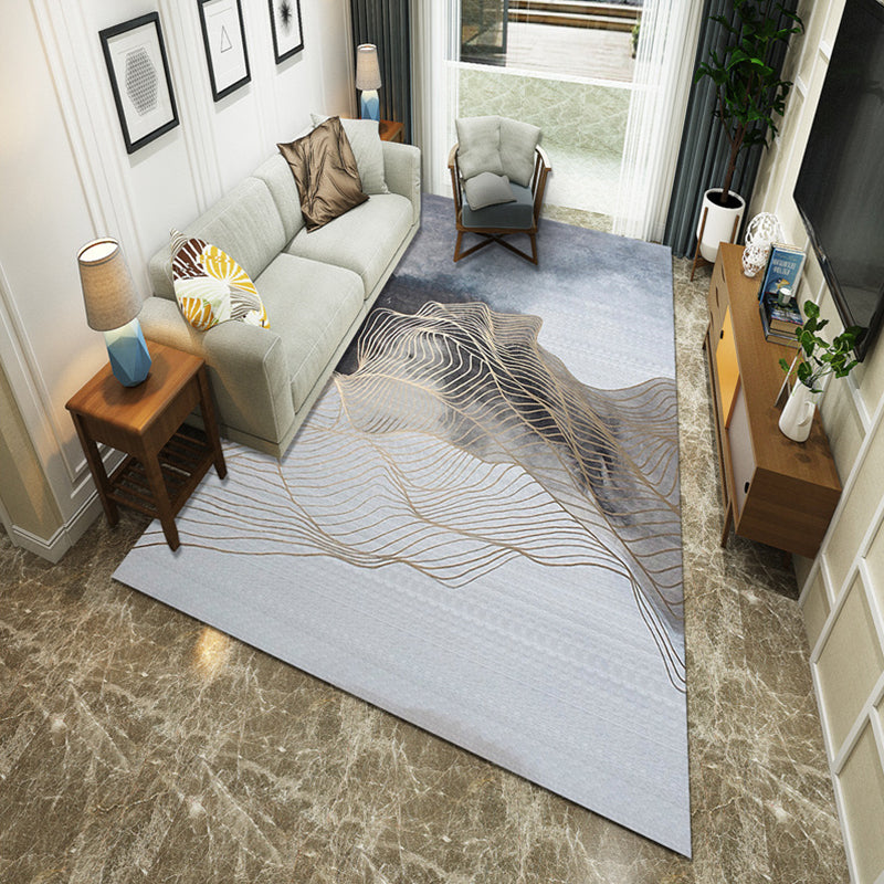 Minimalistische kamer Tapijt Multi -gekleurde oosterse afdrukruimte Tapijt Polyster Easy verzorgt Machine Wasbaar binnen Tapijt