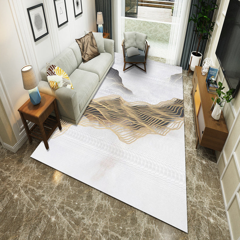 Minimalistische kamer Tapijt Multi -gekleurde oosterse afdrukruimte Tapijt Polyster Easy verzorgt Machine Wasbaar binnen Tapijt