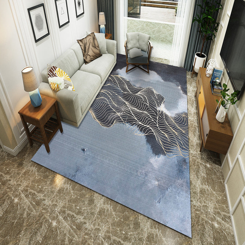 Minimalistische kamer Tapijt Multi -gekleurde oosterse afdrukruimte Tapijt Polyster Easy verzorgt Machine Wasbaar binnen Tapijt