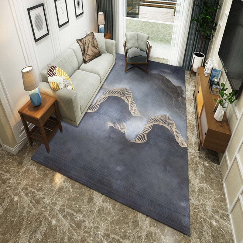 Minimalistische kamer Tapijt Multi -gekleurde oosterse afdrukruimte Tapijt Polyster Easy verzorgt Machine Wasbaar binnen Tapijt