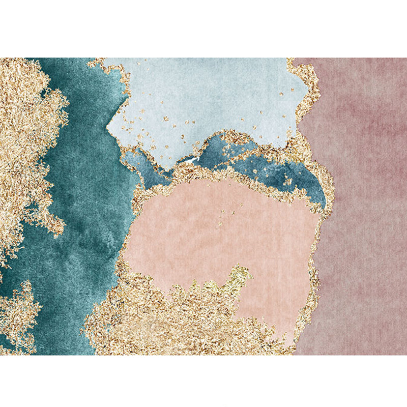 Nordic Parlor Rug Multi Colored Oriental Pattern Indoor Rug Polypropylene Anti-Slip Backing Easy Care Carpet