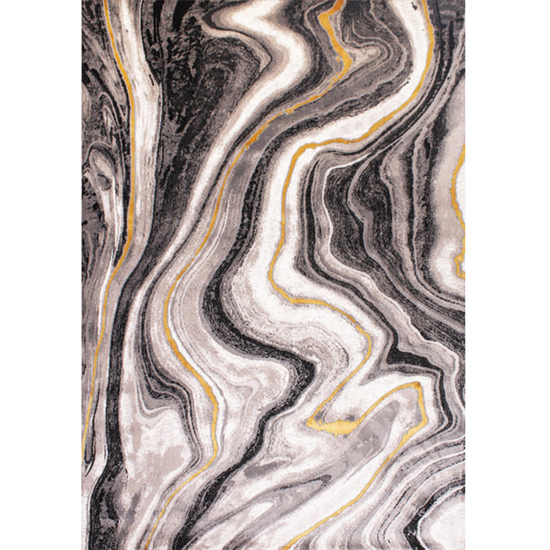 Multicolor Abstract Pattern Rug Rayon Chinese Area Rug Pet Friendly Easy Care Washable Carpet for Room