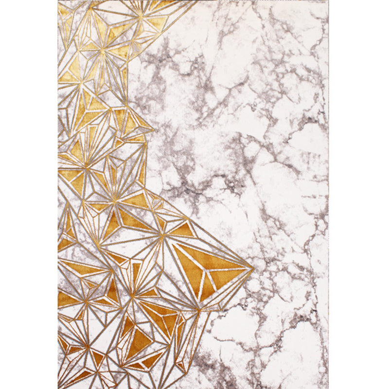 Multicolor Abstract Pattern Rug Rayon Chinese Area Rug Pet Friendly Easy Care Washable Carpet for Room
